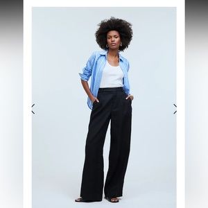 Madewell Harlow Wide Leg Pants 100% Linen